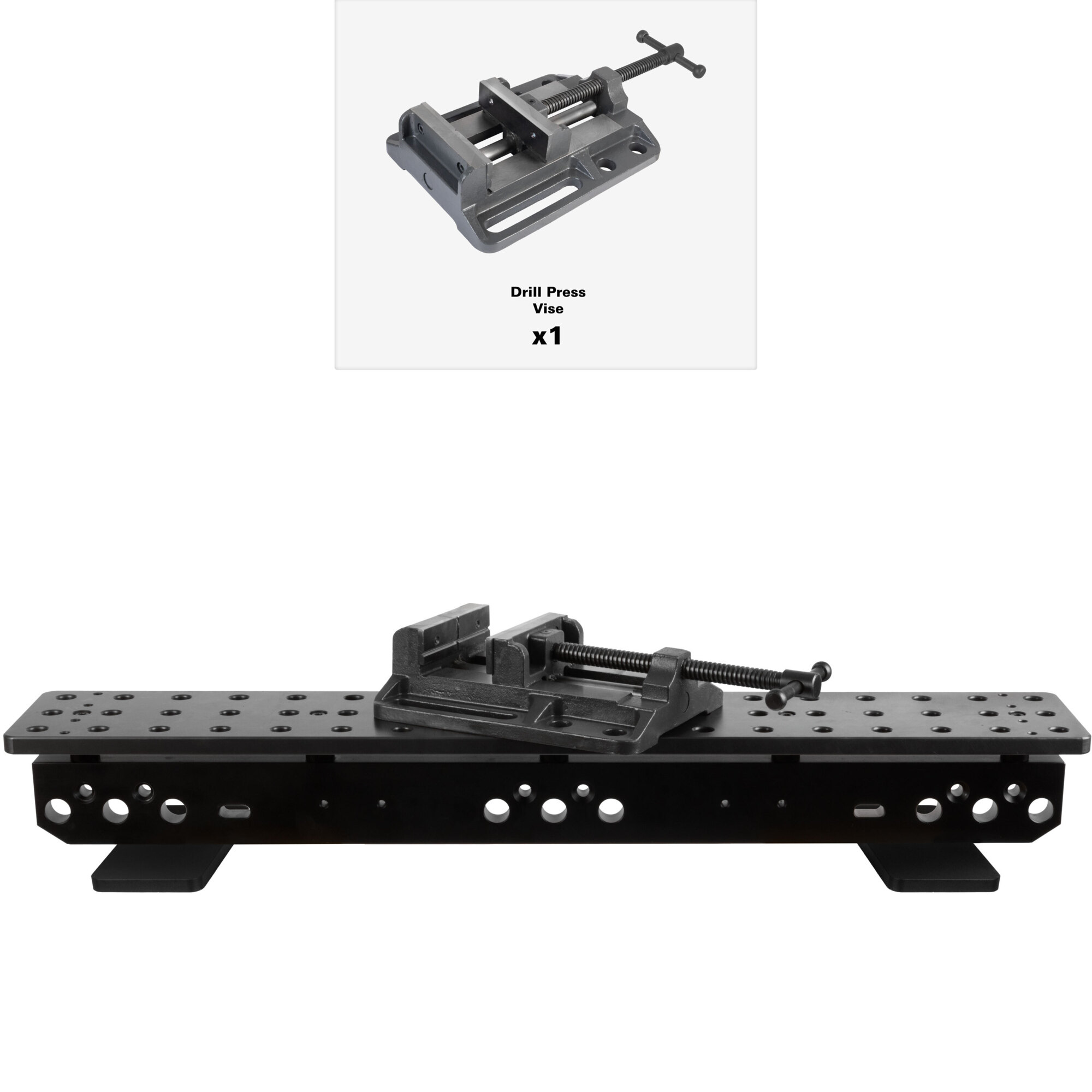 Strong Hand Tools Plate with Drill Press Vise — 36in. x 6in., Model# TSB366-TF3